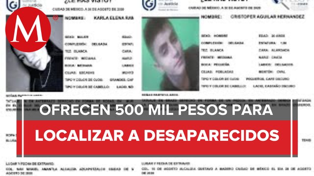 Ofrecen recompensa para localizar a dos jóvenes desaparecidos en Azcapotzalco