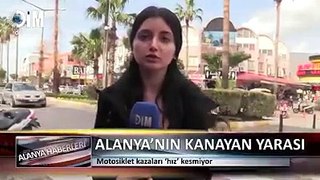 Antalya Alanya Trafik Kazası Motosiklet Sürücüsü Mustafa Şensoy Hayatını Kaybetti