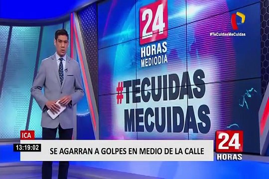 Dos ciudadanos extranjeros se agarran a golpes en medio de la vía pública