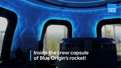 Take a tour inside Blue Origin's crew capsule for space tourists