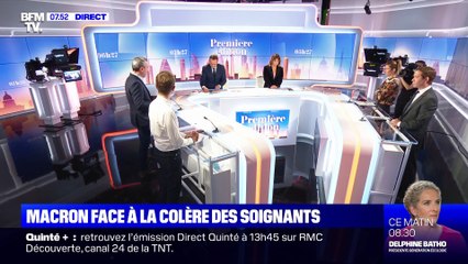 L’édito de Matthieu Croissandeau: Macron face à la colère des soignants - 07/10