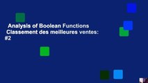 Analysis of Boolean Functions  Classement des meilleures ventes: #2