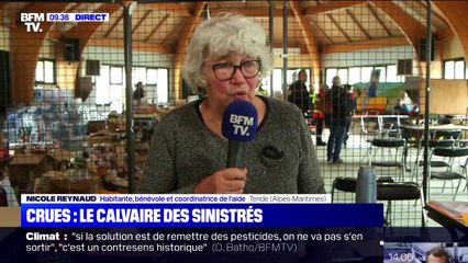 "Je ne sais pas comment ils font pour tenir." Très émue, Nicole Reynaud, habitante de Tende salue le courage du personnel municipam