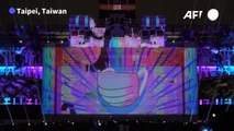 Taiwan beams nightly laser shows ahead of National Day