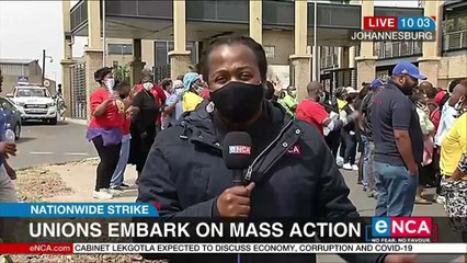 Unions embark on mass action