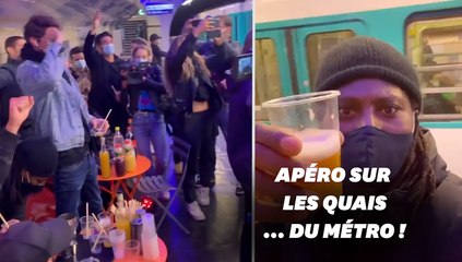 Un apéro dans le métro pour dénoncer les restrictions Covid