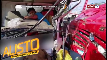 Alisto: DALAWANG SASAKYAN, NAYUPI SA BANGGAAN!
