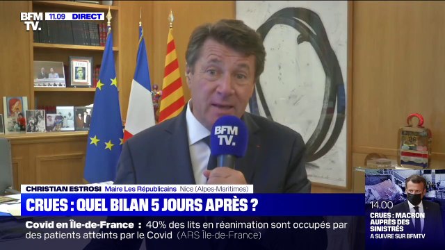 Alpes-Maritimes: Nous allons reconstruire , assure Christian Estrosi