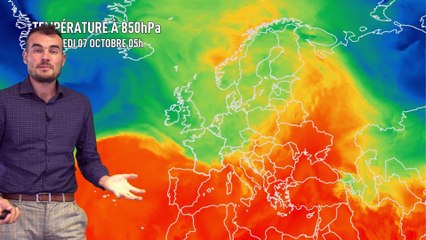 Bulletin météo pour le jeudi 8 octobre 2020