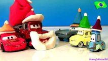 Papai Noel Mate Salva o Natal de Radiator Springs com Duendes Luigi Guido as Elves Cars Pixar