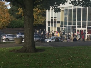 Queues build up outside Falkirk Town Hall after flu vaccine confusion