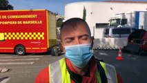 Feu d'entrepôt à Marseille : encore 45 marins-pompiers engagés