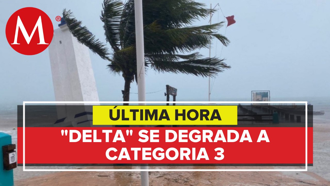Huracán 'Delta' baja a categoría 3