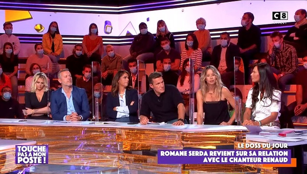 Romane Serda de passage dans TPMP. Elle évoque sa relation avec Renaud et son alcoolisme.