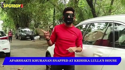 Aparshakti Khurana Snapped at Krishika Lulla's House _ SpotboyE