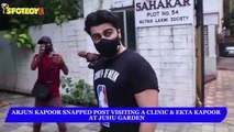 Arjun Kapoor Snapped Visiting A Clinic and Ekta Kapoor at Juhu Garden _ SpotboyE