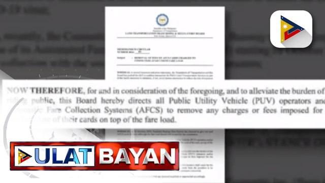 LTFRB, pinatatanggal sa PUV operators at ACFS ang binabayaran ng commuters sa pagbili ng Beep card