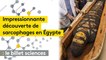 Egypte : la découverte d'une soixantaine de sarcophages parfaitement conservés tombe à pic pour le futur musée égyptien