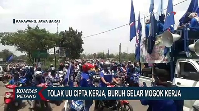 Ribuan Buruh Pabrik Mogok Kerja Sebagai Aksi Tolak UU Cipta Kerja!