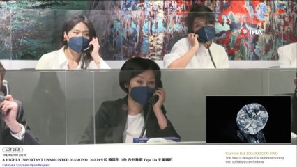 - Hong Kong’da 102 karatlık elmas 15.7 milyon dolara satıldı