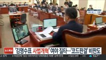 '김명수표 사법개혁' 여야 질타…'코드판결' 비판도