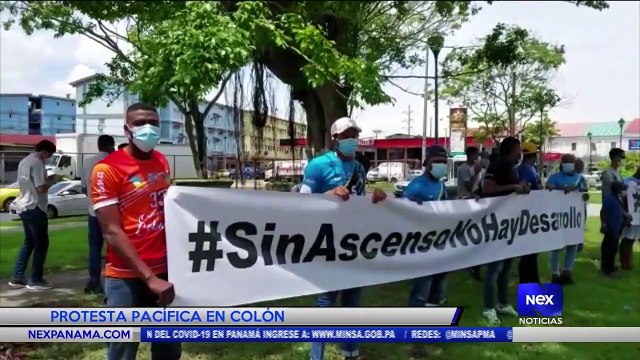 Jugadores de fútbol realizan protesta pacífica en Colón - Nex Noticias