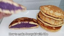 DORAYAKI WITH UBE FILLING | Japanese Pancake | How to make Dorayaki w/ Ube | Taste Buds PH