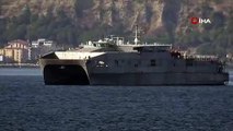 ABD yüksek hızlı transfer gemisi Çanakkale Boğazından geçti