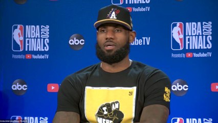 Download Video: LeBron James Practice Interview - Lakers vs Heat - NBA Finals Game 4