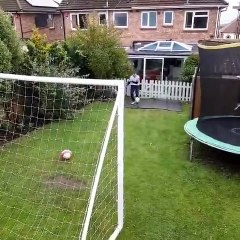 Sam Ford completing his crossbar challenge for Portsmouth Down Syndrome Association
