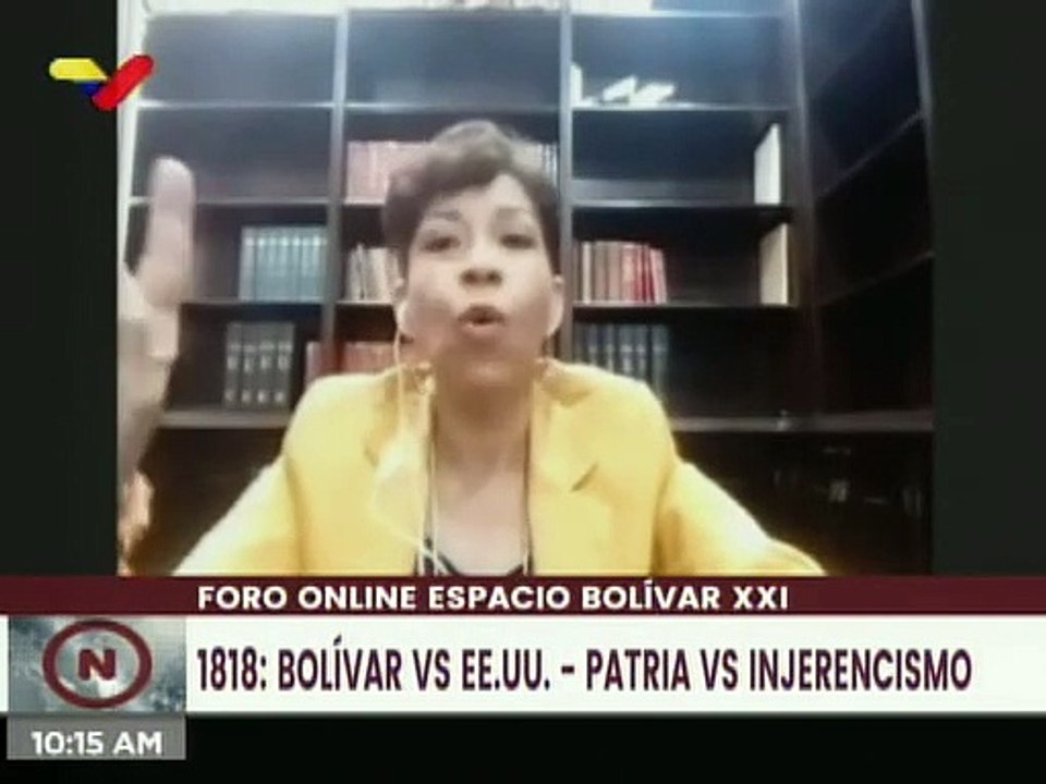 Así se desarrolla foro online "1818: Bolívar VS EE.UU. - Patria VS Injerencismo"