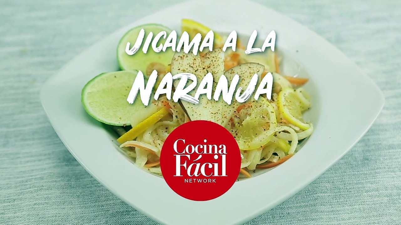 Jícama a la naranja ¡Snack saludable!