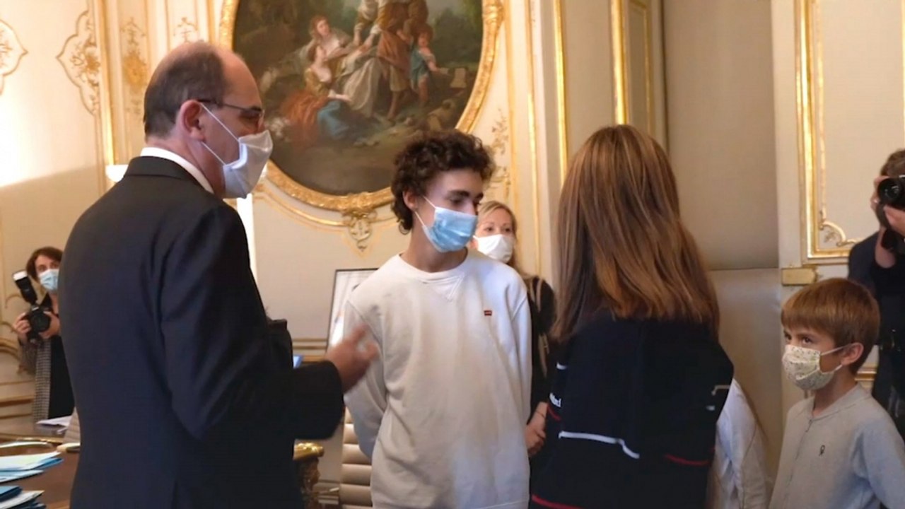 Visite des lecteurs de "Mon quotidien" et "L'actu" à Matignon