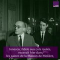 La remise d'épée d'académicien à Ionesco le 23 février 1971
