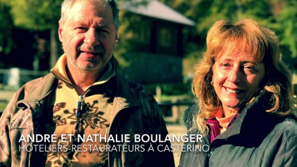 André et Nathalie Boulanger, hôteliers-restaurateurs à Casterino