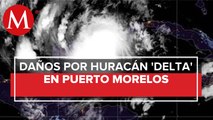 Huracán 'Delta' toca tierra en Puerto Morelos