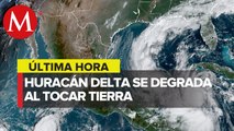 Huracán 'Delta', toca tierra y se degrada a categoría 2