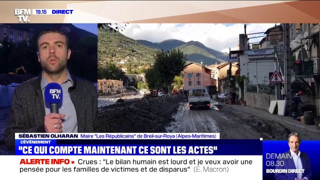 Intempéries dans le Sud-Est: selon le maire de Breil-sur-Roya, le pont aérien a été mis en place beaucoup trop tardivement