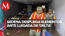 Sedena atiende daños por huracán 'Delta' en Yucatán y Quintana Roo