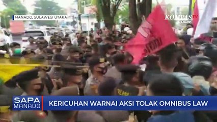 Kericuhan Warnai Aksi Tolak Omnibus Law