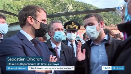 Tempête Alex : Emmanuel Macron au chevet des victimes