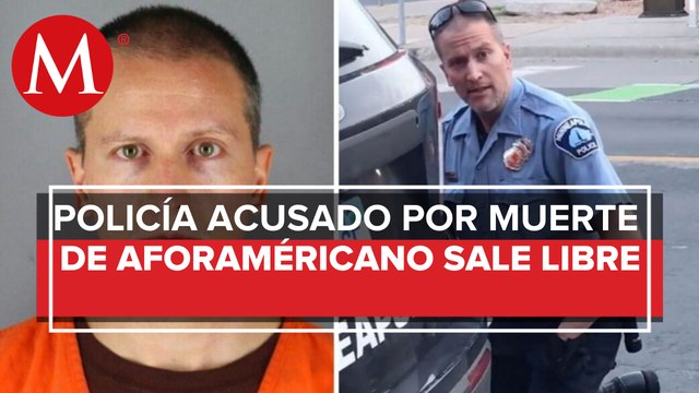 Policía acusado por muerte de George Floyd es liberado bajo fianza