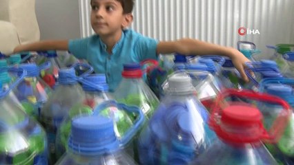 Dedesinin çay ocağında topladığı kapaklar ile bir engelliye umut oldu