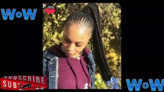 Nickyminaj Inspired Ponytail Braided Hairstyles || African Braids Hairstyle Compilation