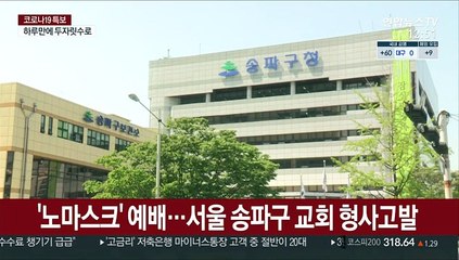 마스크 안쓰고 대면예배…서울 송파구 교회 형사고발