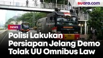 Jelang Demo Tolak Omnibus Law UU Ciptaker, Jalan Medan Merdeka ke Istana Negara Ditutup Kawat Berduri
