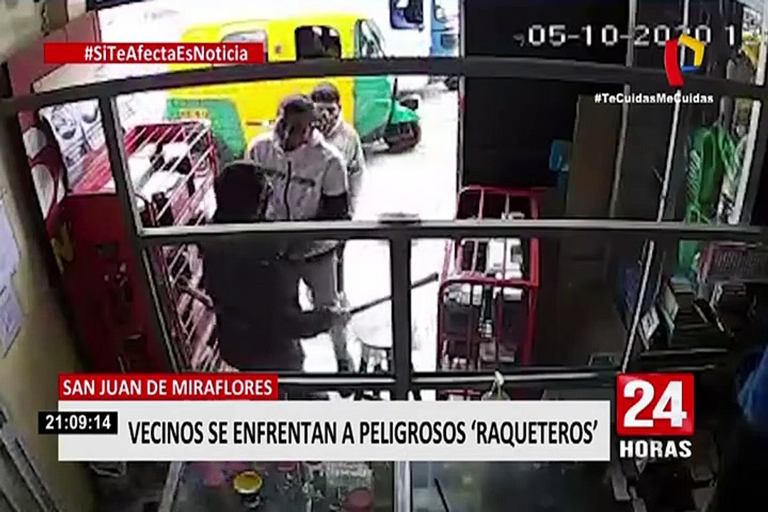 SJM: vecinos cansados de la delincuencia se enfrentan a peligrosos raqueteros