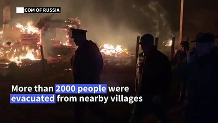 Wildfires spark munition depot explosions in Russia