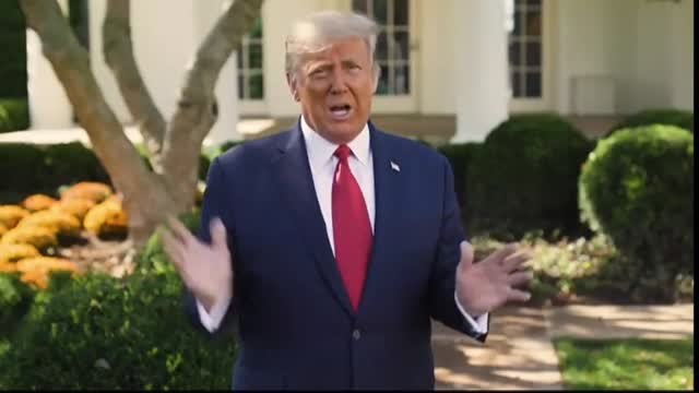 Trump dice que haberse contagiado de coronavirus ha sido una bendición de Dios