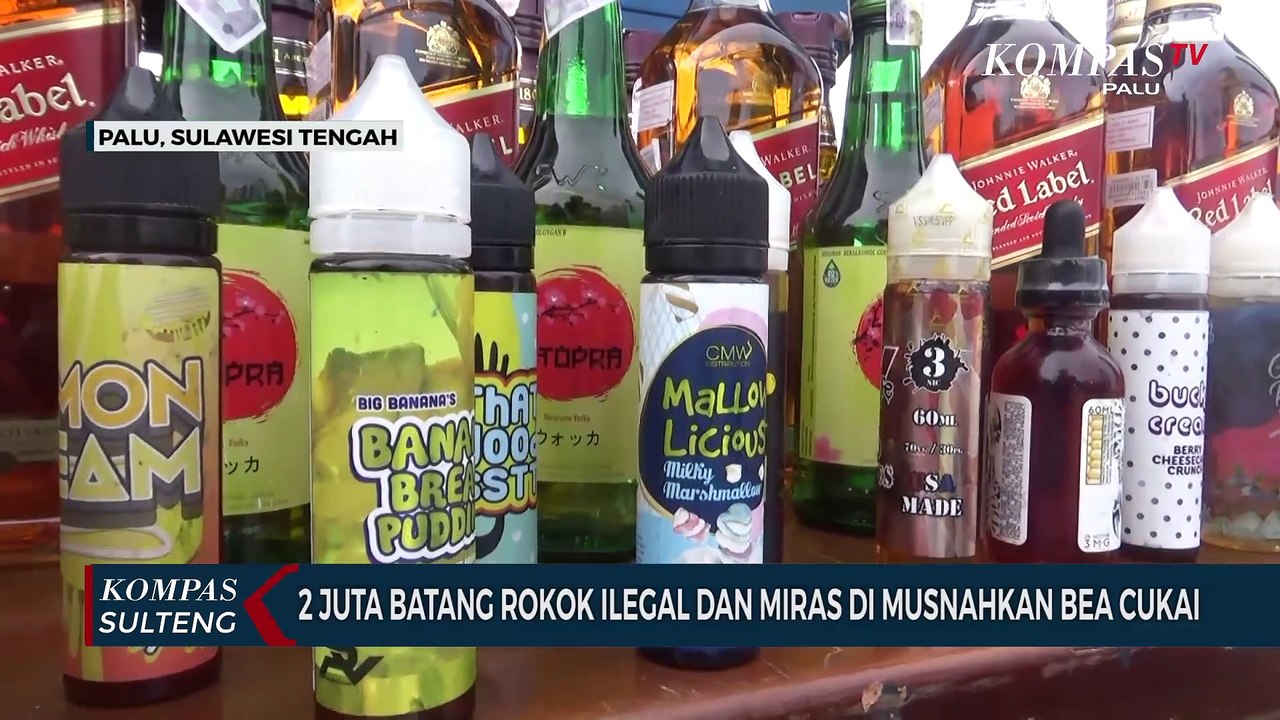 2 Juta Batang Rokok Ilegal Dan Miras Di Musnahkan Bea Cukai